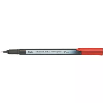 Tűfilc, 0,4 mm, PENTEL "Pointliner", piros