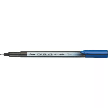 Tűfilc, 0,4 mm, PENTEL "Pointliner", sötétkék
