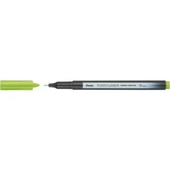 Tűfilc, 0,4 mm, PENTEL "Pointliner", almazöld