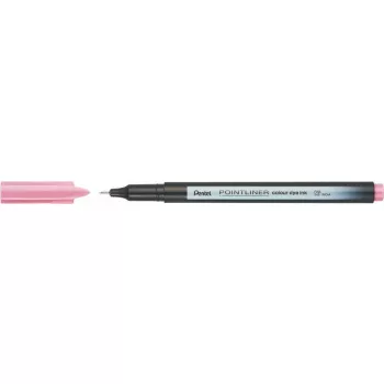   Tűfilc, 0,4 mm, PENTEL "Pointliner", babarózsaszín