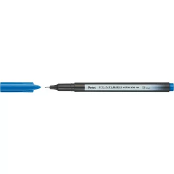 Tűfilc, 0,4 mm, PENTEL "Pointliner", jégkék
