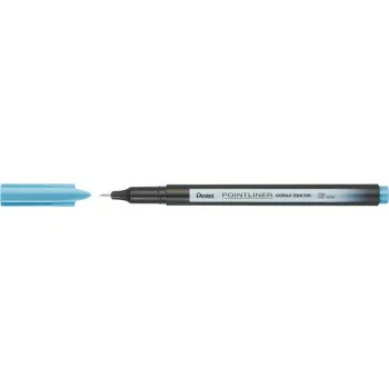 Tűfilc, 0,4 mm, PENTEL "Pointliner", tengerkék