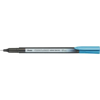 Tűfilc, 0,4 mm, PENTEL "Pointliner", türkizkék