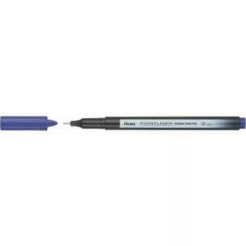 Tűfilc, 0,4 mm, PENTEL "Pointliner", sötétlila