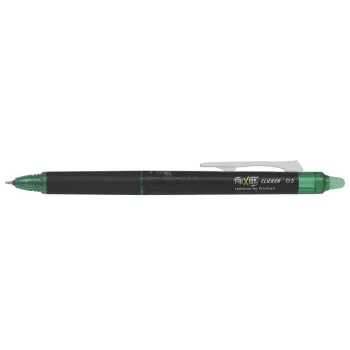   Rollertoll, 0,25 mm, tűhegyű, nyomógombos, törölhető, PILOT "Frixion Point Clicker ", zöld