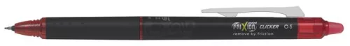 Rollertoll, 0,25 mm, tűhegyű, nyomógombos, törölhető, PILOT "Frixion Point Clicker ", piros