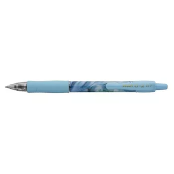   Zseléstoll, 0,32 mm, nyomógombos, kék tolltest, PILOT "G-2 Flow", kék