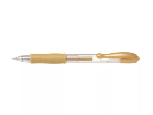 Zseléstoll, 0,32 mm, nyomógombos, PILOT "G-2 Metallic", arany