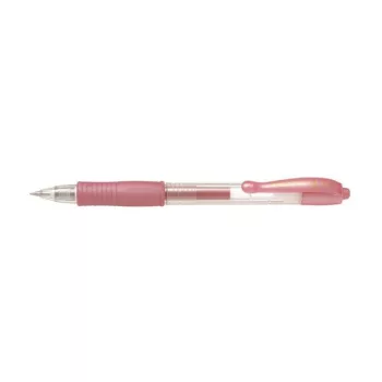   Zseléstoll, 0,32 mm, nyomógombos, PILOT "G-2 Metallic", rózsaszín