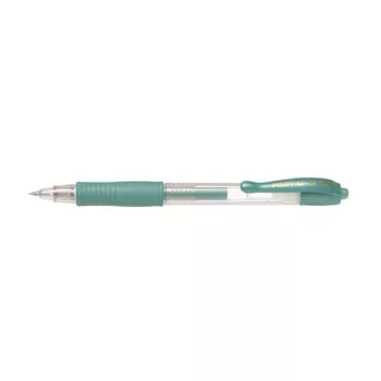   Zseléstoll, 0,32 mm, nyomógombos, PILOT "G-2 Metallic", zöld