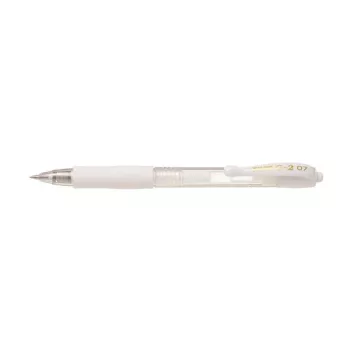   Zseléstoll, 0,32 mm, nyomógombos, PILOT "G-2 Pastel", fehér