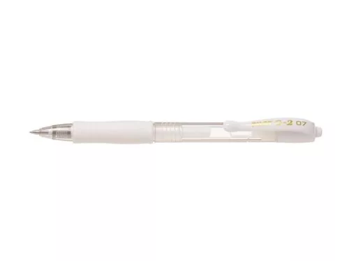 Zseléstoll, 0,32 mm, nyomógombos, PILOT "G-2 Pastel", fehér