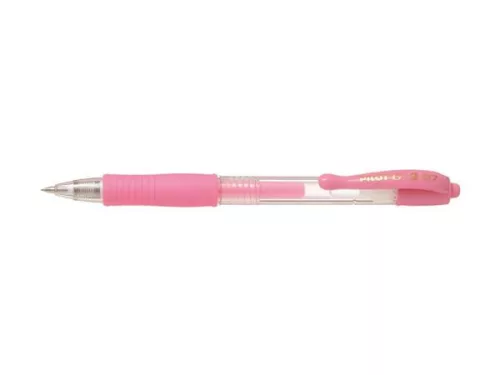 Zseléstoll, 0,32 mm, nyomógombos, PILOT "G-2 Pastel", rózsaszín