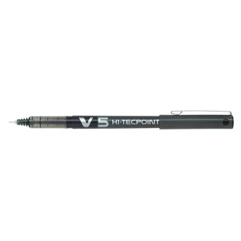   Rollertoll, 0,3 mm, tűhegyű, kupakos, PILOT "Hi-Tecpoint V5", fekete