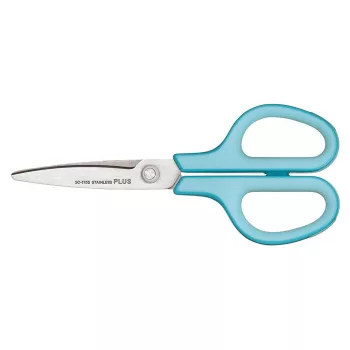   Olló, általános, 17,5 cm, PLUS "Fitcut Curve", világoskék