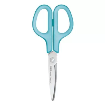   Olló, általános, balkezes, 17,5 cm, PLUS "Fitcut Curve", világoskék