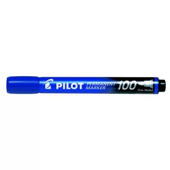   Alkoholos marker, 1 mm, kúpos, PILOT "Permanent Marker 100", kék