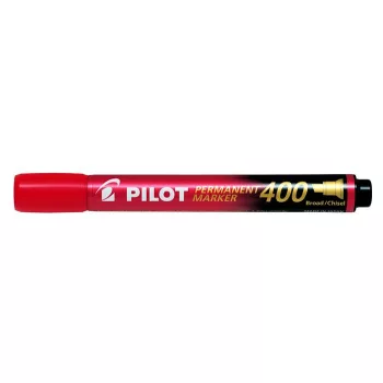   Alkoholos marker, 1,5-4 mm, vágott, PILOT "Permanent Marker 400", piros