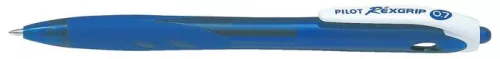 Golyóstoll, 0,22 mm, nyomógombos, PILOT "Rexgrip", kék