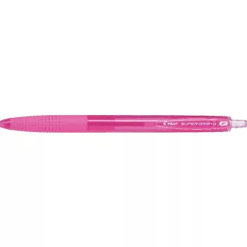   Golyóstoll, 0,22 mm, nyomógombos, PILOT "Super Grip G", rózsaszín