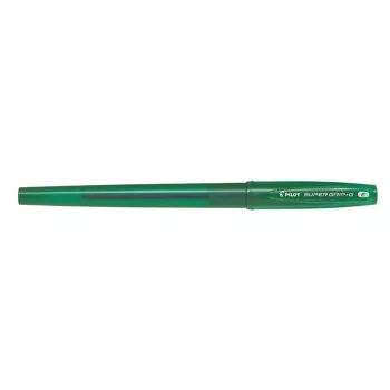   Golyóstoll, 0,22 mm, kupakos, PILOT "Super Grip G", zöld