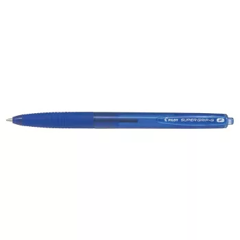   Golyóstoll, 0,22 mm, nyomógombos, PILOT "Super Grip G", kék