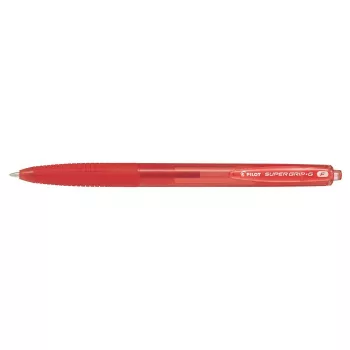   Golyóstoll, 0,22 mm, nyomógombos, PILOT "Super Grip G", piros
