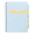 Spirálfüzet, A4, vonalas, 100 lap, PUKKA PAD "Pastel project book", vegyes szín