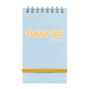   Jegyzetfüzet, spirálozott, A7, vonalas, 50 lap, PUKKA PAD "Pastel", vegyes színek