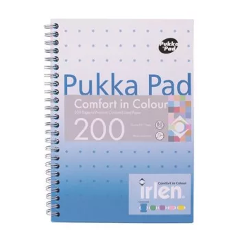  Spirálfüzet, A5, vonalas, 100 lap, PUKKA PAD "Irlen Jotta Turquise"
