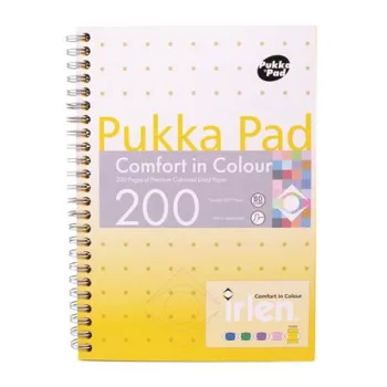   Spirálfüzet, A5, vonalas, 100 lap, PUKKA PAD "Irlen Jotta Gold"