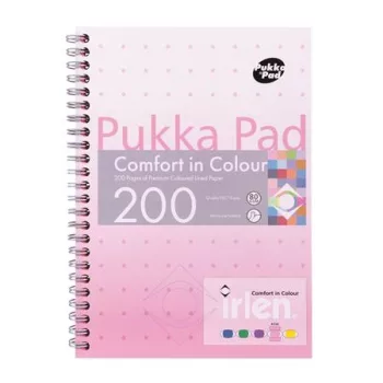   Spirálfüzet, A5, vonalas, 100 lap, PUKKA PAD "Irlen Jotta Rose"