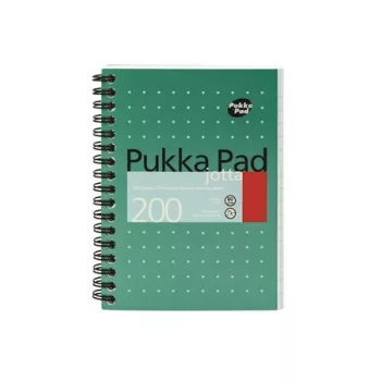   Spirálfüzet, A6, vonalas, 100 lap, PUKKA PAD, "Metallic Jotta"