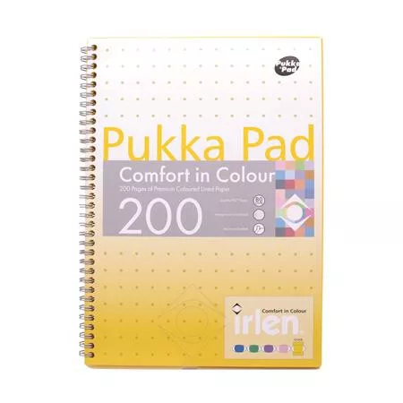 Spirálfüzet, A4, vonalas, 100 lap, PUKKA PAD "Irlen Jotta Gold"