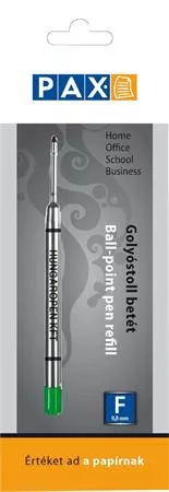 Golyóstollbetét, 0,8 mm, PAX, zöld