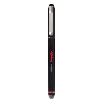   Rollertoll, 0,7 mm, kupakos, ROTRING "Rollerball", fekete