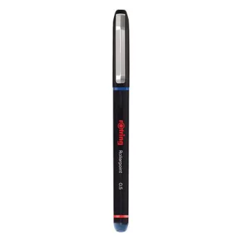   Rollertoll, 0,5 mm, kupakos, ROTRING "Rollerpoint", kék