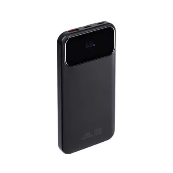   Power bank, beépített kábellel, 10.000mAh, RIVACASE "VA2211", fekete