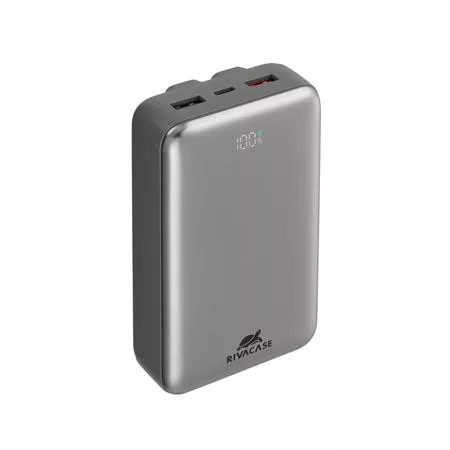 Power bank, beépített kábellel, 20.000mAh, RIVACASE "VA2612"
