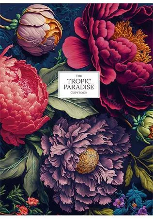 Füzet, tűzött, A5, vonalas, 80 lap, SHKOLYARYK "Tropic Paradise", vegyes