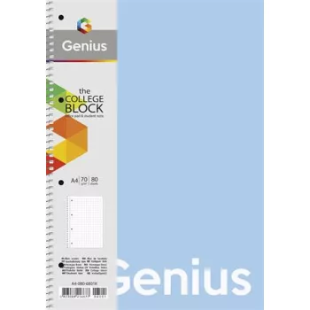   Spirálfüzet, A4, vonalas, 80 lap, PP borító, SHKOLYARYK "Genius Pastel", vegyes