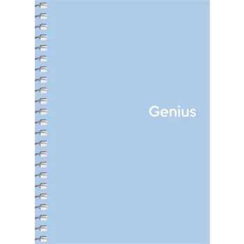   Spirálfüzet, A6, kockás, 80 lap, PP borító, SHKOLYARYK "Genius Pastel", vegyes