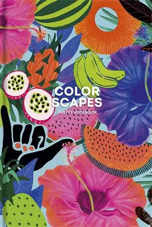 Jegyzetfüzet, A5, kockás, 80 lap, SHKOLYARYK "Color Scapes", vegyes