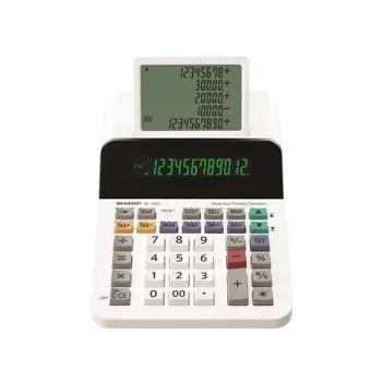   Számológép, segédkijelzős asztali, 12 számjegy, SHARP "EL-1501"