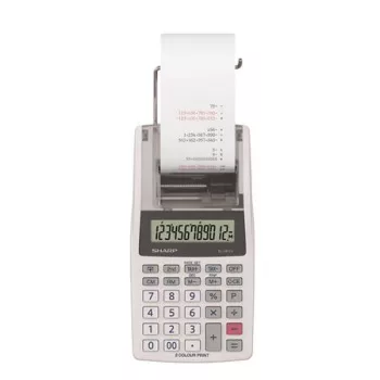   Számológép, szalagos, 12 számjegy, 2 színű nyomtató, SHARP "EL-1611V"