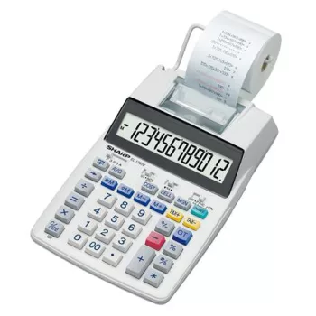   Számológép, szalagos, 12 számjegy, 2 színű nyomtató, SHARP "EL-1750V"