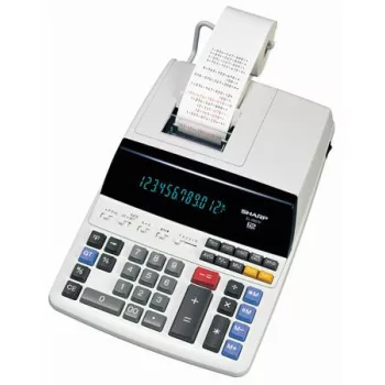   Számológép, szalagos, 12 számjegy, 2 színű nyomtató, SHARP "EL-2607LG"