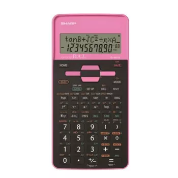   Számológép, tudományos, 273 funkció, SHARP "EL-531", pink