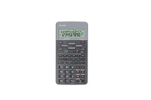 Számológép, tudományos, 273 funkció, SHARP "EL-531", szürke, bliszteres
