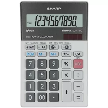   Számológép, asztali, 10 számjegy, SHARP "EL-M711G"